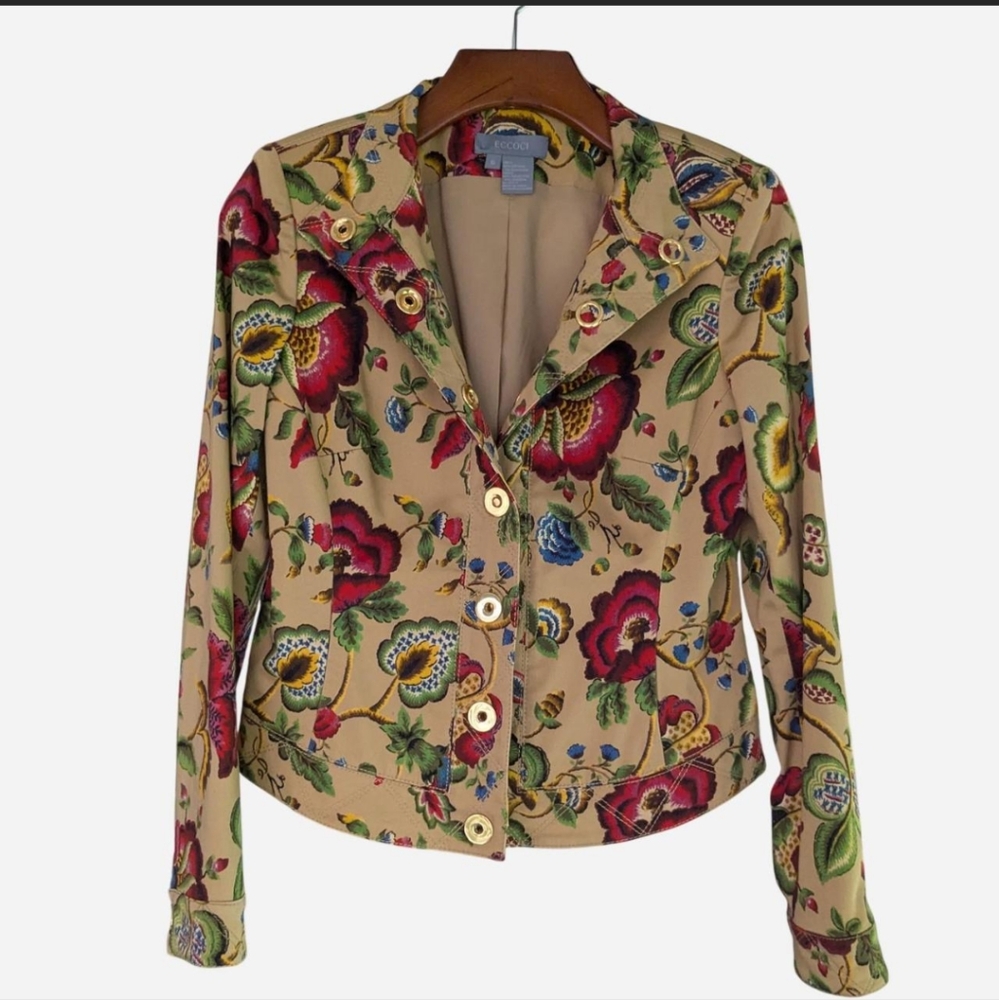 Floral Red & Gold Jacket